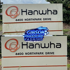 Concrete Cleaning and Sign Cleaning for Hanwha in Opelika, AL Thumbnail