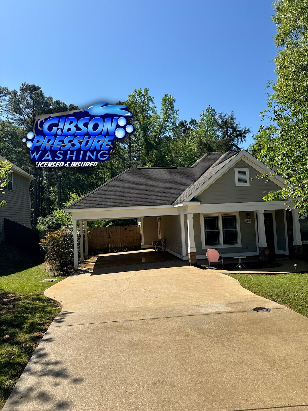 Gibson Pressure Washing: Top Quality Driveway Washing in Opelika, AL Image