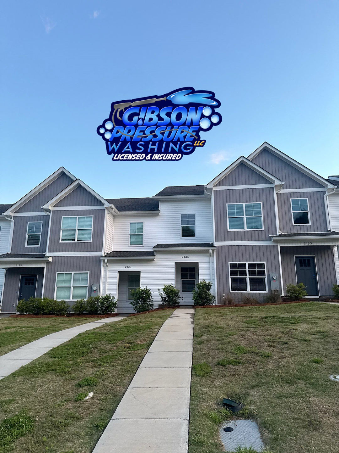 New Townhome Pressure Washing in Opelika, AL Image